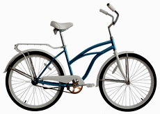 26"lady beach cruiser bicycle